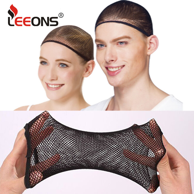 1 Pack Elastic Wig Cap For Wigs Nylon Fishnet Hair Net Open Ended Black Color Mesh Weaving Net Wig Cap High Quality For Women