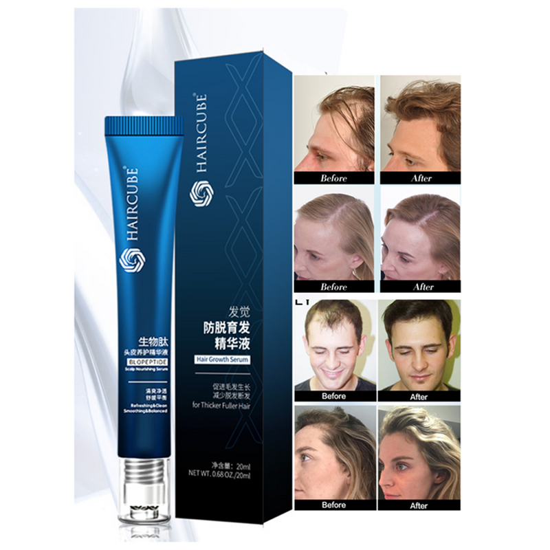 HAIRCUBE Hair Growth Product Care Scalp Massage Roller Treatments Anti Hair Loss Oil Effective Grow Thicker/Longer  Hair Essence