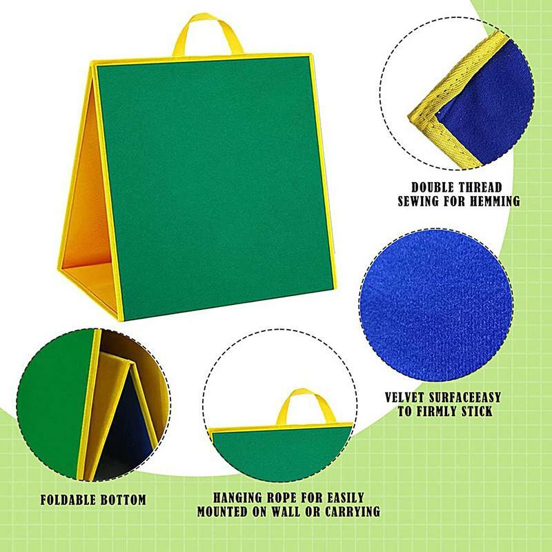 Foldable feltro Story Board with Handle, Placa de Aprendizagem, Isolado, Oceano, Fazenda, Animal, Ensinando Aids, DIY