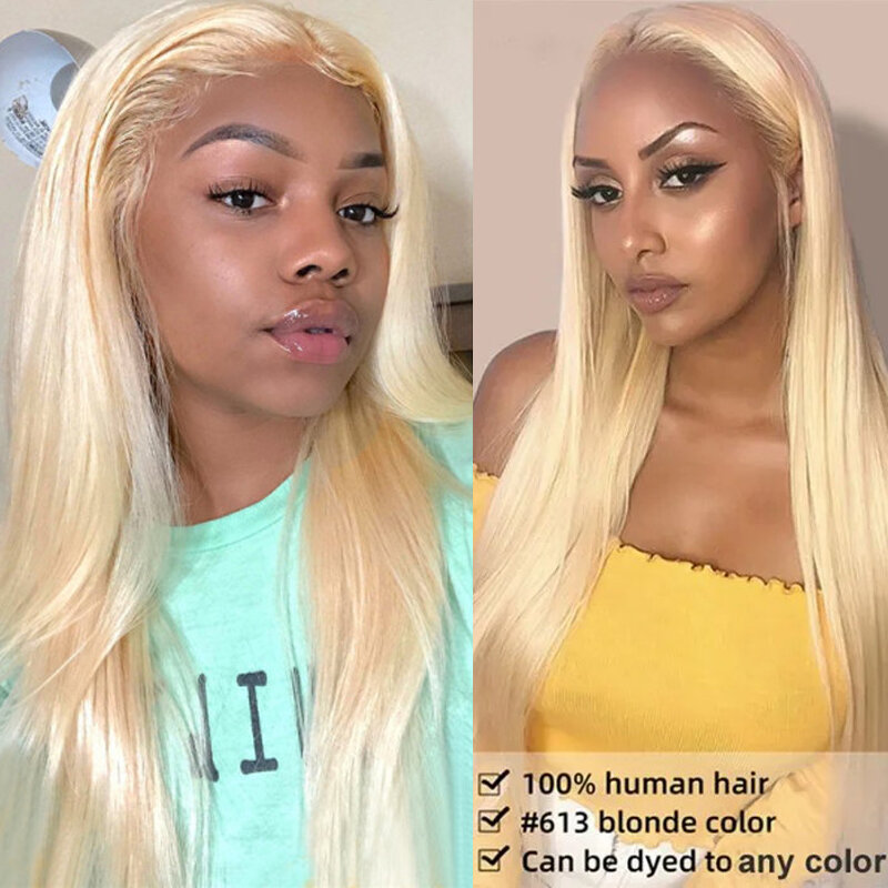 Straight Human Hair Bundles With Closure 613 Honey Blonde Human Hair Weave Bundle Brazilian Remy Hair Bundles 3PCS KEMY HAIR