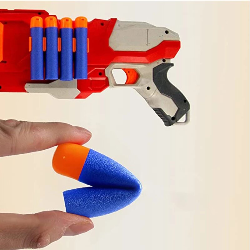 Recharge de jeu de tir pour enfants, Pack de balles de fléchettes 9.5cm x 1.9cm Compatible avec Nerf n-strike Mega Blaster Mastodon Twinshock jouets pistolets