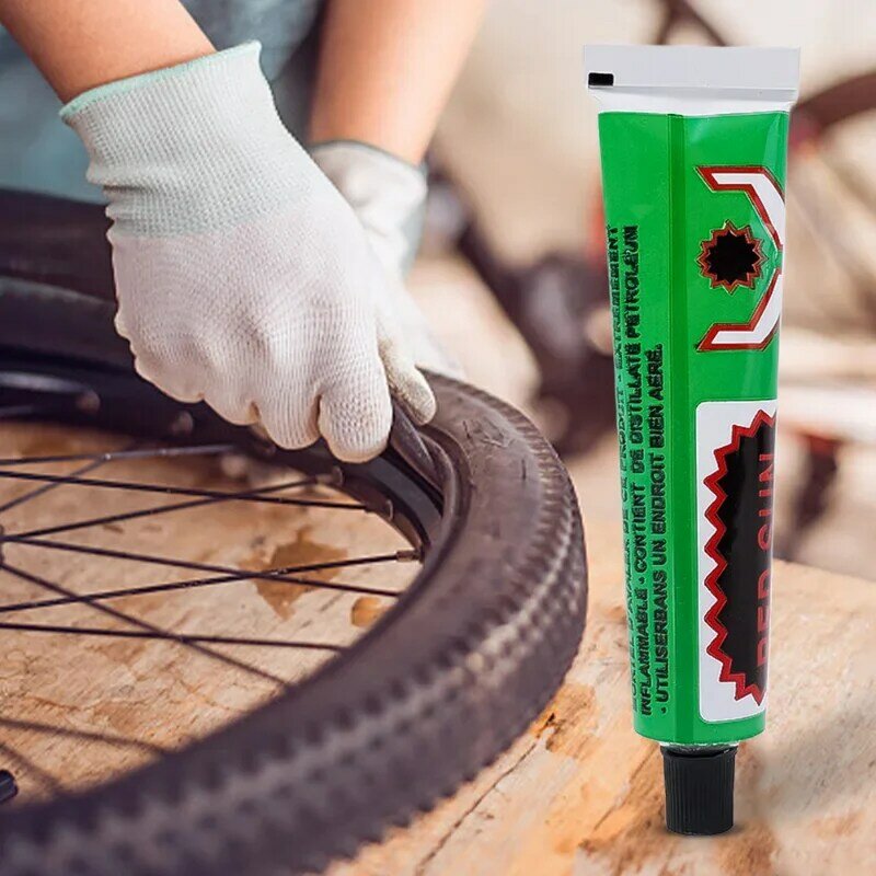 Tire Tyre Repairing Glue Car Motorcycle Bicycle Wheel Repairing Inner Tube Puncture Rubber Glue Tools Auto Accessories 12g/20ml