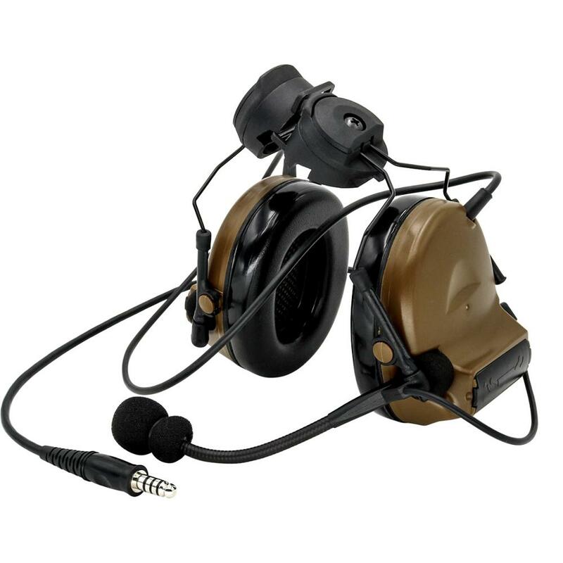 Comtac II Walkie-talkie Headphone, Tactical Headset, Proteção Auditiva, Redução Ativa de Ruído, Airsoft Shooting, COMTAC