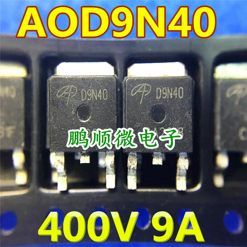 20 шт. Оригинальный Новый транзистор AOD9N40 D9N40 MDD9N40 TO-252 MOS 400 в 9 А