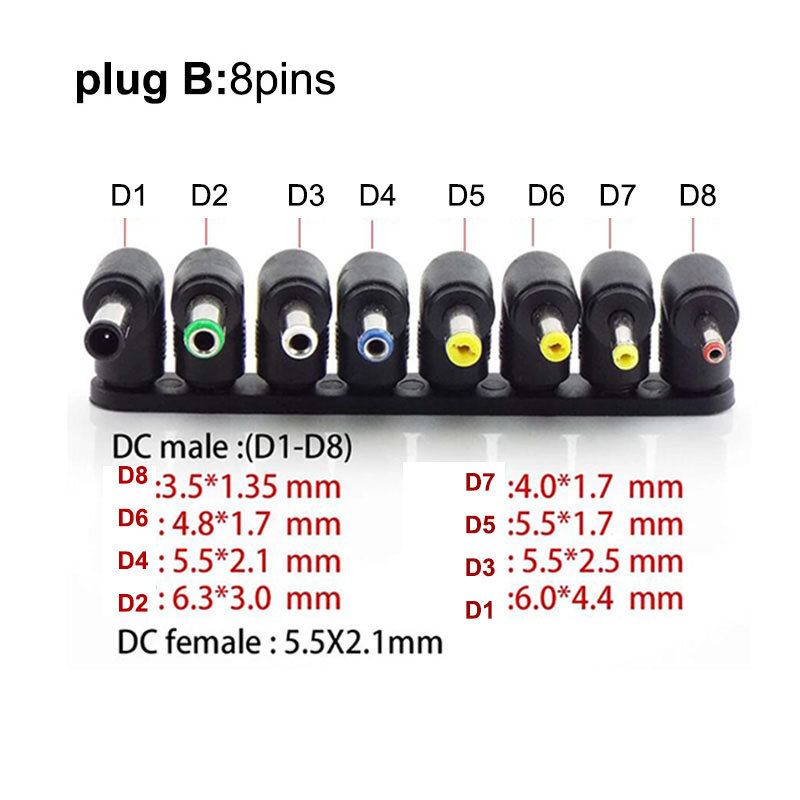 Prise d'alimentation ca femelle à mâle, 5.5mm x 2.1mm, adaptateur, Kits de connecteurs pour Lenovo Thinkpad, ensembles de prises pour ordinateur portable Q1