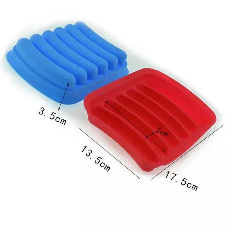 Healthy Bake Silicone Sausage Mould Convenient Exhaust Food Grade Easy To Release Thickened with Lid Baby Supplemen Tools