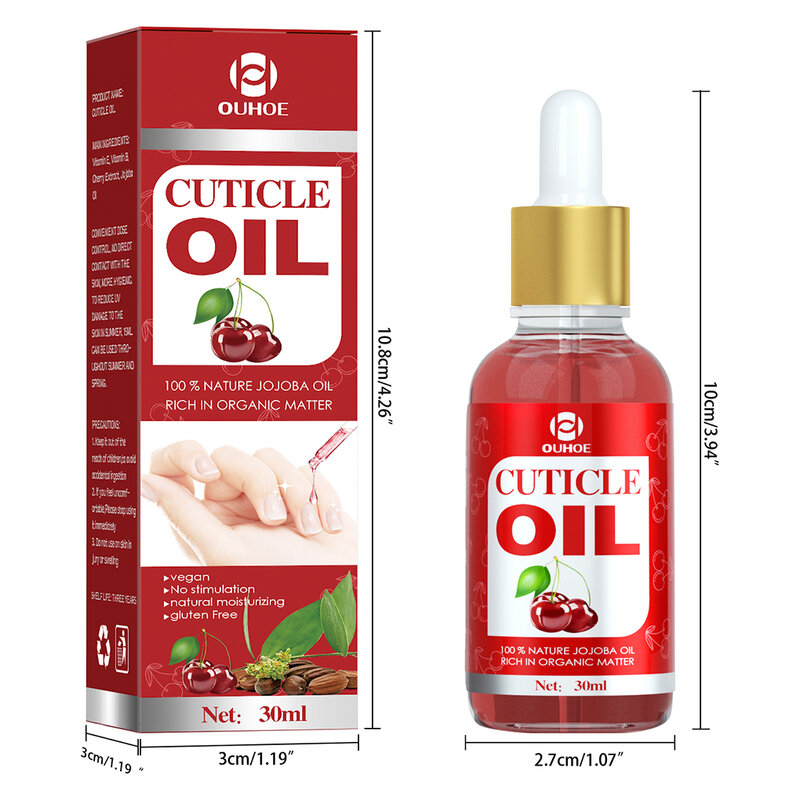 30ML Universal Cuticle Nails Repairing Oil Moisturizer Beauty Care Dropper Hydrating Polish Pedicure for Household