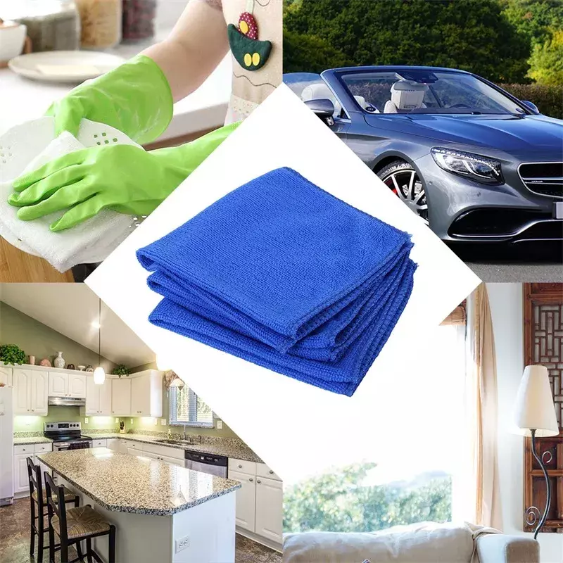 車の洗浄マイクロファイバータオル、乾燥布、家庭用クリーニングクロス、自動ディテール、研磨布、家庭用クリーニングツール、1〜20個