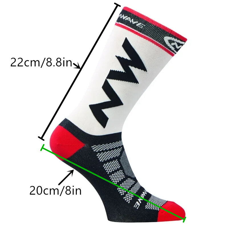 NW Breathable Sports Socks for Running Mountain Bike Outdoor Sport Anti-skid Shock-absorbing Thickened Wear-resistant Football