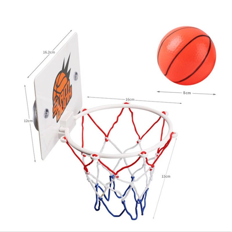 كرة السلة ريم لعبة قابلة للنفخ شفط كأس صغير الحمام كرة السلة الإطار مكتب الترفيه لعبة لتخفيف الضغط شبكة كرة سلة