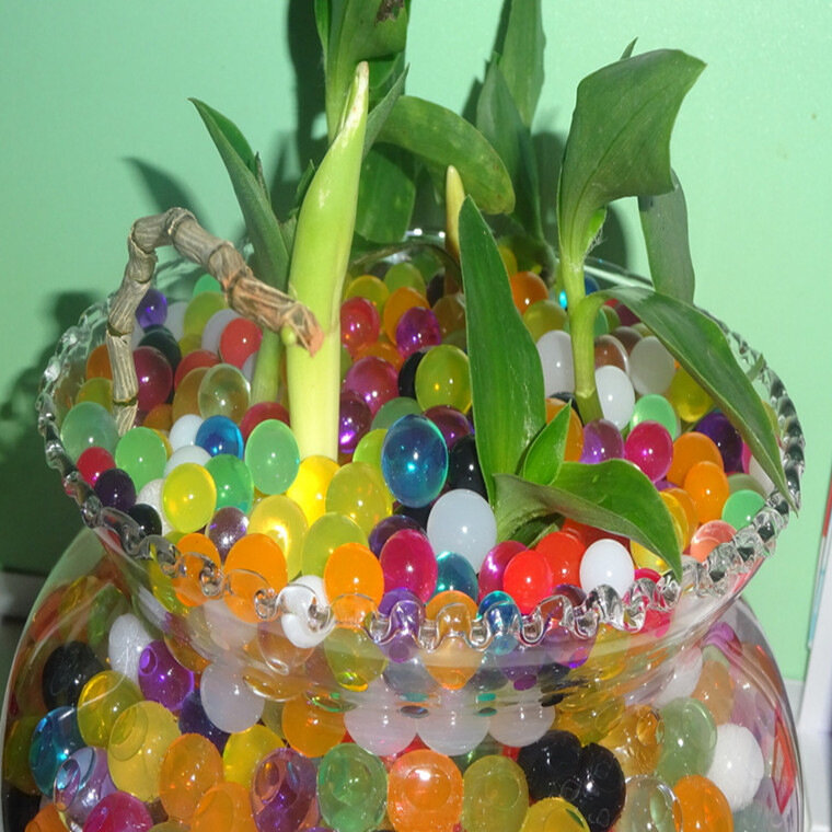 Bolas grandes de hidrogel en forma de perla, bolas de agua de tierra de cristal, bolas de cultivo de barro, juguete de boda para niños