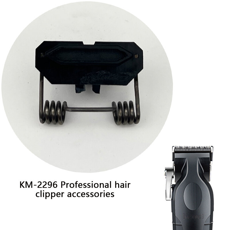 Kemei-piezas de repuesto para cortadora de pelo profesional, piezas de plástico con resorte integrado, KM-2296