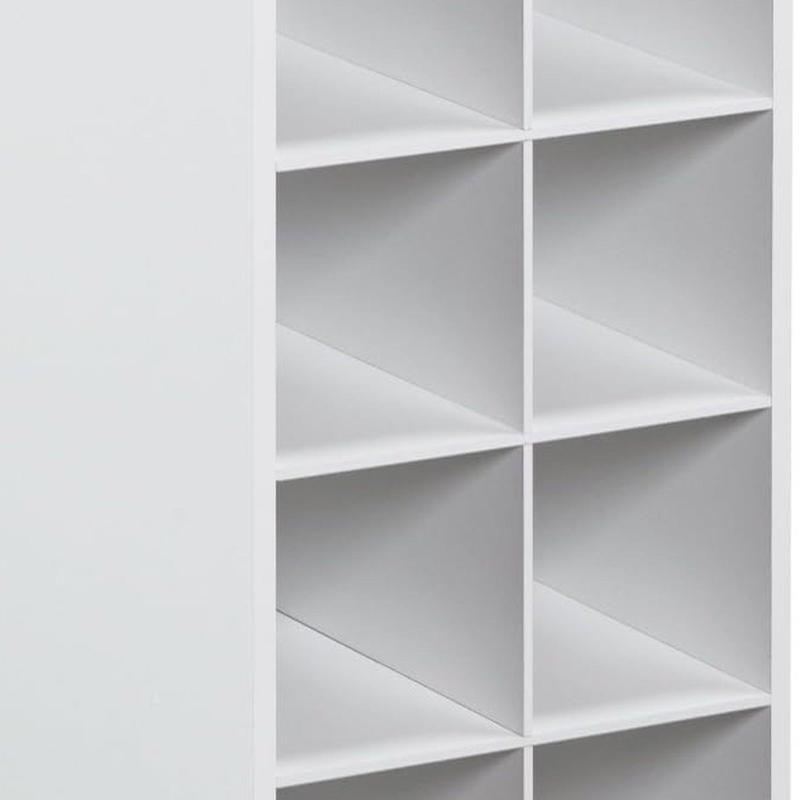 ClosetMaid-Unité de rangement empilable en bois, blanc, 10 cubes, pour la maison ou le bureau