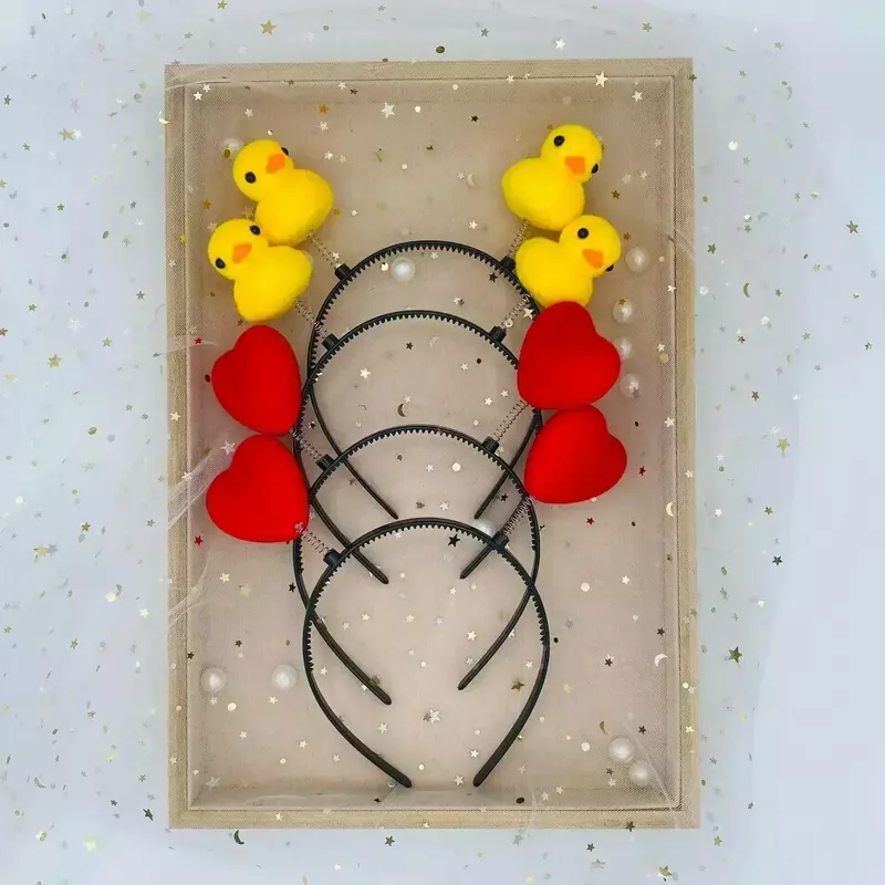 Diademas de pato divertidas para mujer, diademas de animales bonitos amarillos, accesorios para el cabello para niñas, diadema de moda para niñas