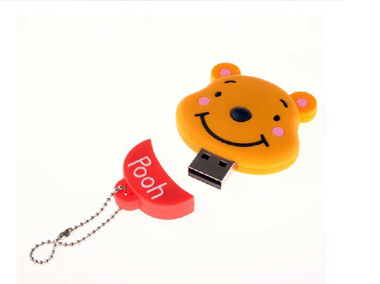 Cartoon Cute teddy bear doll 16GB 32GB 64GB 128GB 256GB 512GB usb flash drive pen drive memory card U Disk Free shipping