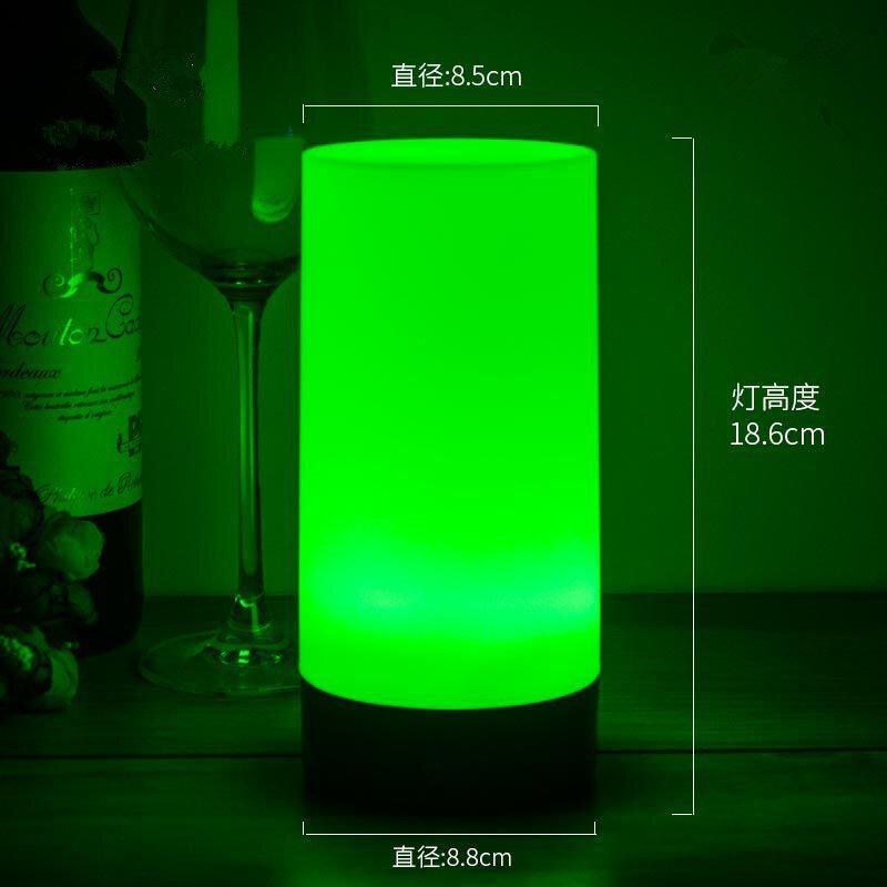 50Pcs Led Table Night Light USB Charging Round Shape Bars Lamp Dining Party Indoor Outdoor Clubs Decorate Lighting Custom Logo