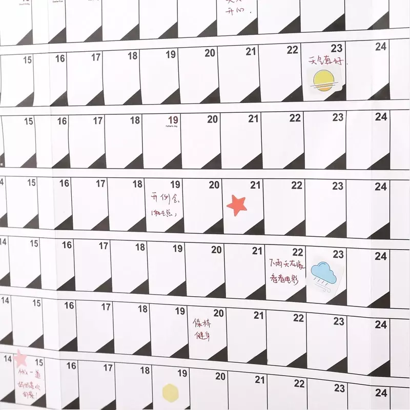 2025 Kalender Planer Blatt Wandbehang Kalender Tages plan zu tun Liste Jahres planer Agenda Veranstalter Büro