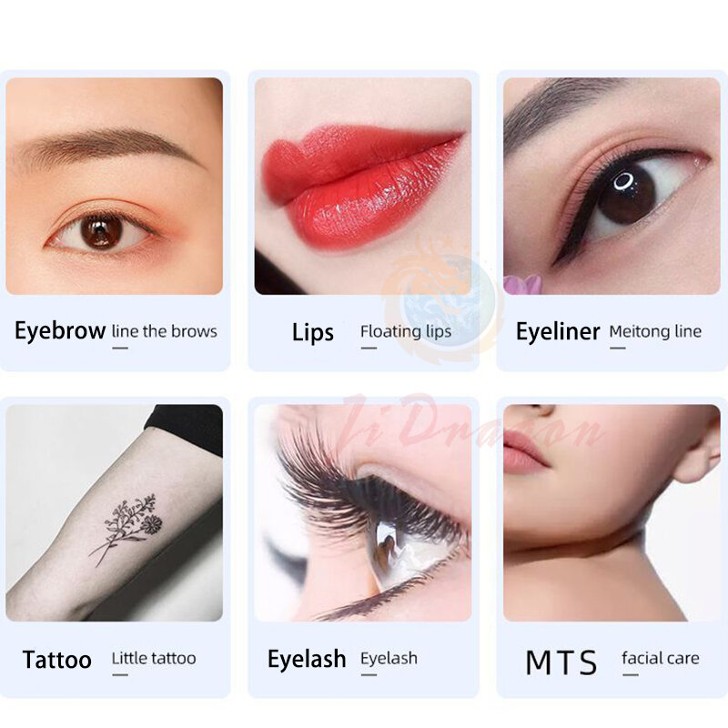 Bezprzewodowy makijaż permanentny do brwi Miroblading Eyeliner Lip Microshading profesjonalny pisak do tatuażu PMU zestaw z pistoletem