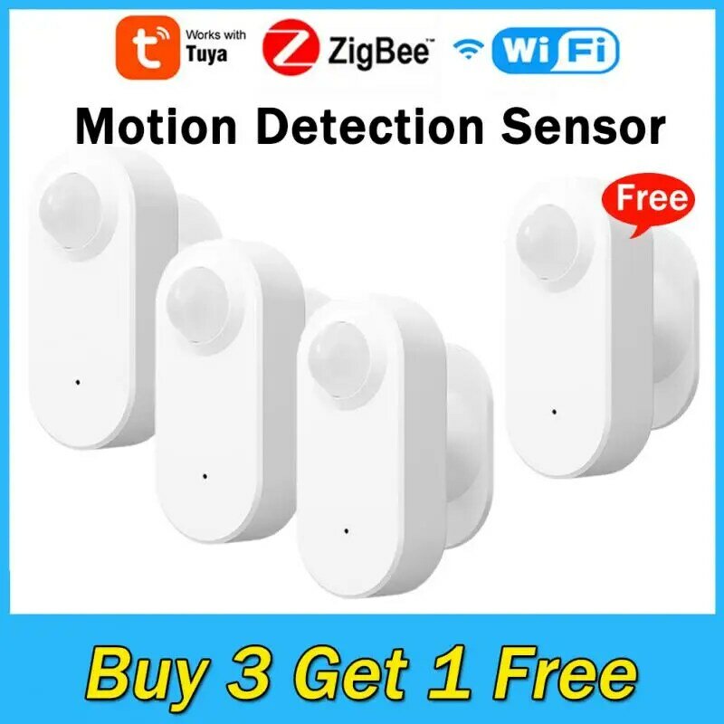 Tuya WIFI/Zigbee PIR Motion Sensor Wifi Movement Detector Infrared Human Presence Sensor Smart Life APP Home Security System