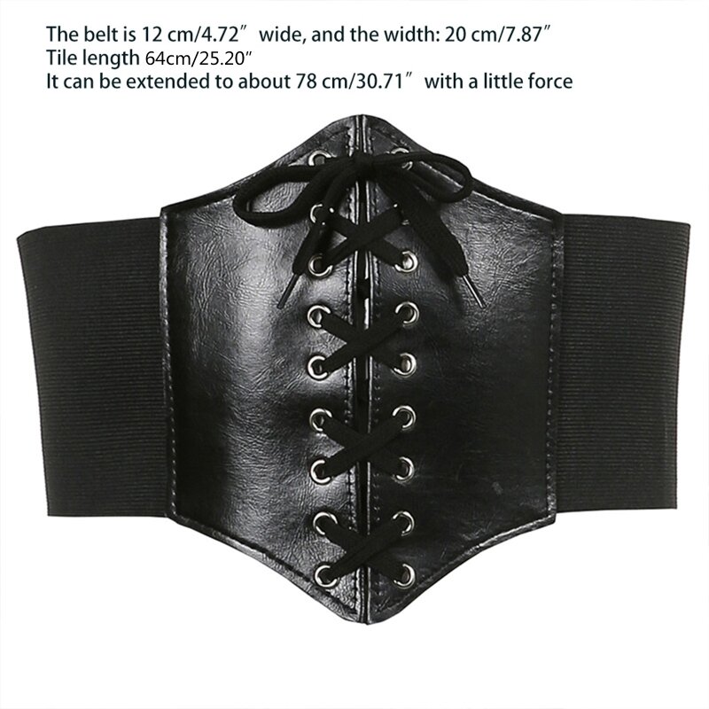 Y166 Espartilhos cintura Harajuku clipes cintura para vestidos modeladores cintura vintage cummerbunds