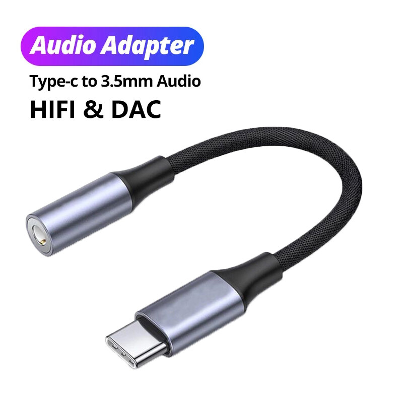 Type-c 3.5 Jack Kabel Audio USB C Ke 3 5 MM Jack Aux Adapter Aksesoris Telepon La Adaptador USB Tipo C USB C Adapter HeadPhone