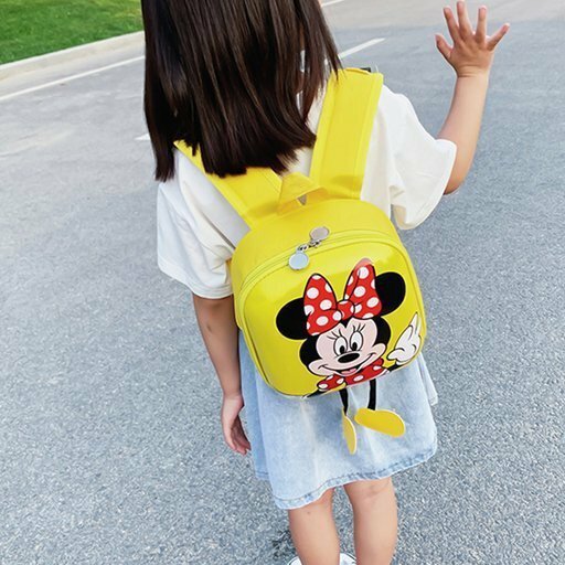 Детский школьный портфель, модный детский рюкзак с рисунком Микки Мауса из мультфильма, маленькая школьная сумка для мальчиков и девочек