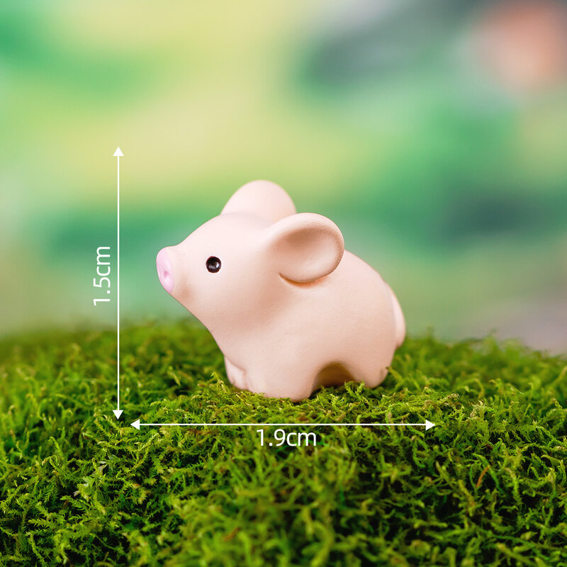 Figurines Miniatures Cute Cat Duck Sheep Animals Micro Landscape Ornaments For Home Decorations Decor Room Desk Accessories Gift