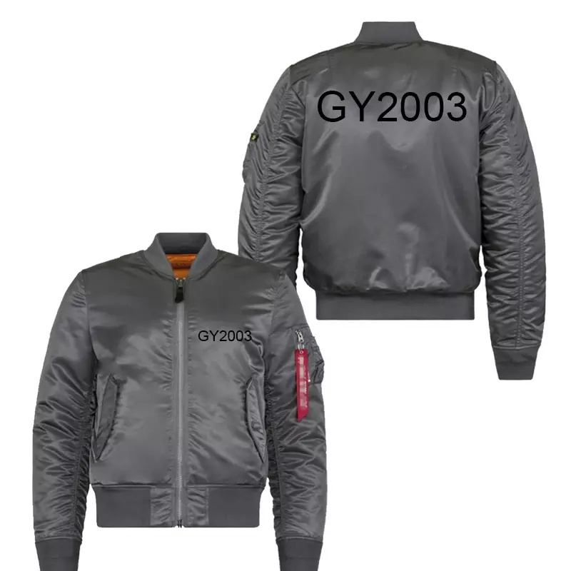 Logotipo personalizado dos homens impresso engrossar jaqueta, roupas voadoras casuais unissex, casaco com zíper DIY, design KLT, tamanho americano, roupas personalizadas