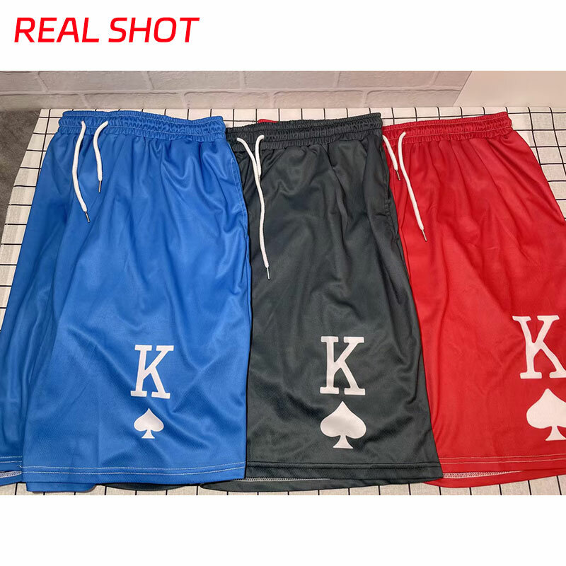 Y2K set da uomo T-Shirt e pantaloncini moda lettera digitale K stampa Tow-Piece estate quotidiana abbigliamento Casual Street Wear per uomo