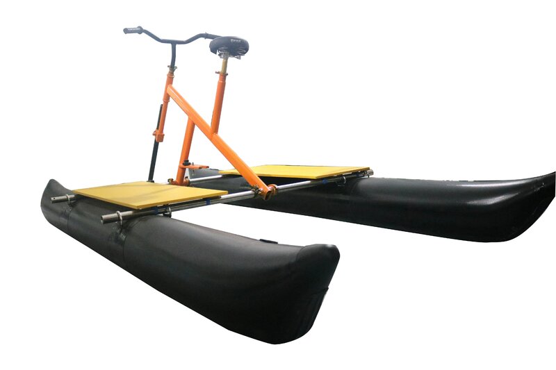 Bicicleta flutuante inflável portátil para esporte aquático, pedal marinho, iate, ao ar livre, VK, resort, hotel, 2pcs