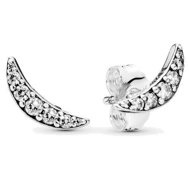 Neue 925 Sterling Silber Ohrring Schmetterlinge asymmetrische Herzen der Liebe Gletscher Schönheit Perle Ohrring für Frauen Modeschmuck