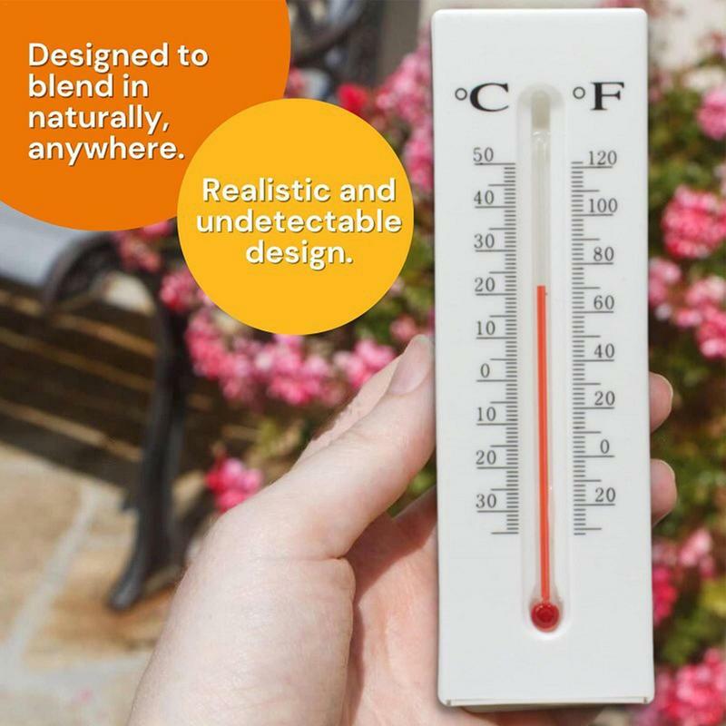 Storage Containers For Valuables Wall-mounted Secret Compartment Faux Thermometer Hiding Storage Secret Hiding Safe Lock Box For