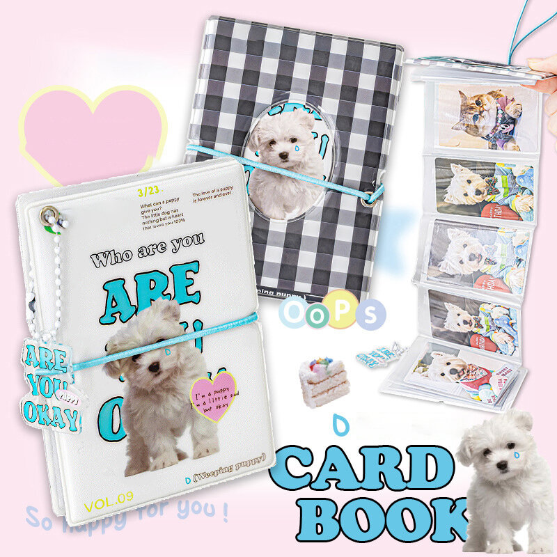 Ice Cream Idol Photo Album, dobrável Photocard titular, cartão recolher livro, Binder Suprimentos, bonito