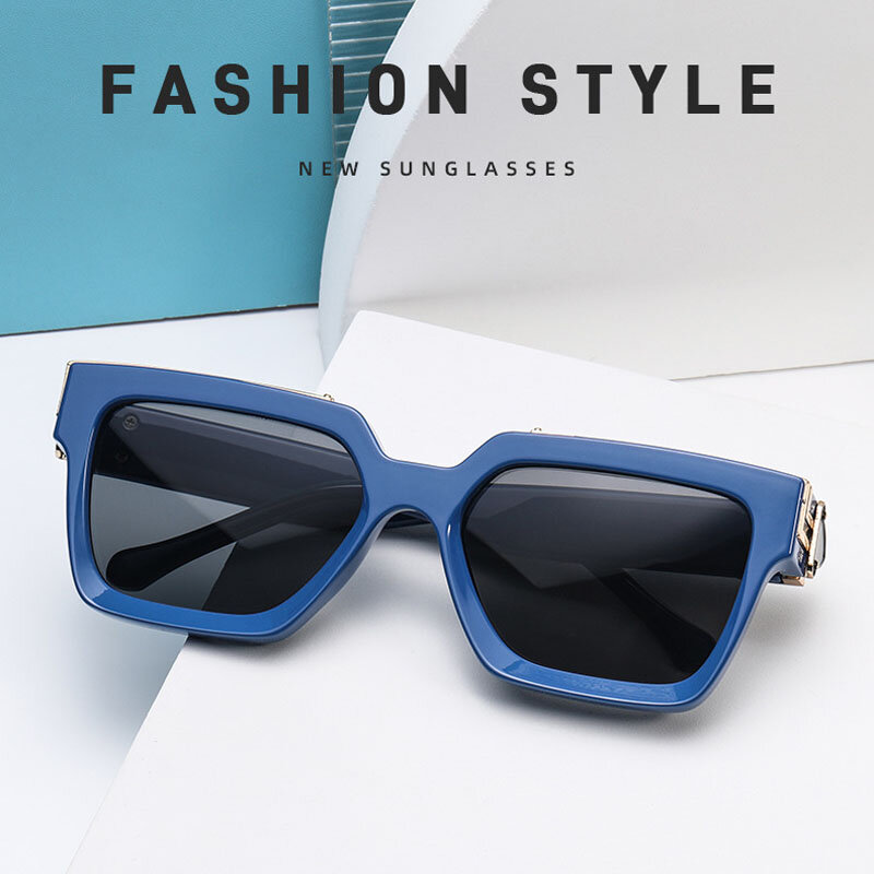 Gafas De Sol cuadradas para hombre y mujer, lentes De Sol cuadradas De diseñador De marca, Vintage, UV400, 2023
