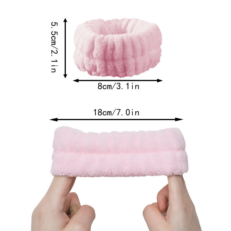 1Pcs New Fashion Flannel Sports Bracelet Absorbent Sweat Water Proof  Wiping Wrist Wash Your Face  for Women Girl Bracers
