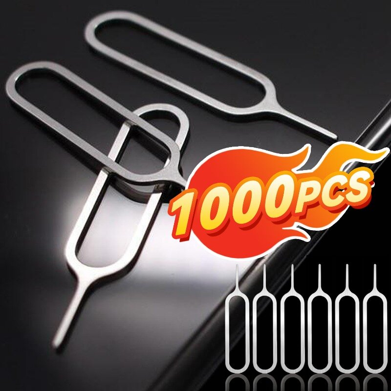 1-1000PCS Sim Card Removal Openning Tool Universal Tray Eject Pins Needle Opener Ejector for Iphone 15 14 13 Xiaomi Samsung