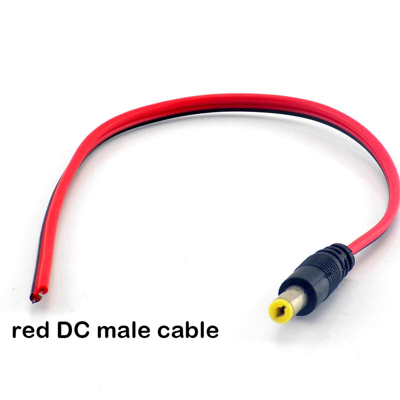 Cable de extensión DC 12v, conectores macho y hembra, Cable de alimentación para Cable CCTV, adaptador de tira de luz LED, 2,1x5,5mm