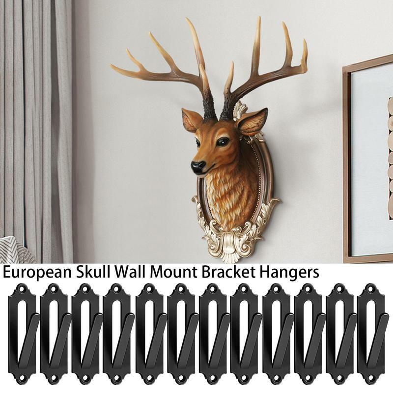 European Mount Skull Hanger Portable Holder Bracket 12pcs Outdoor Skull Wall Mount Bracket Hanger For Deer Elk Mule Antelope