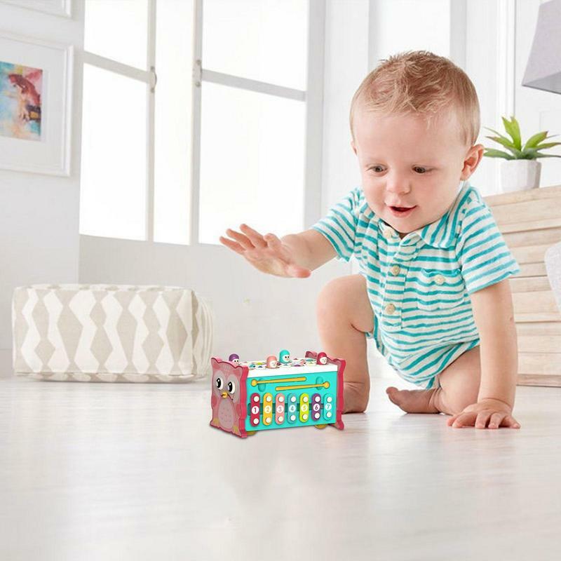 유아를 위한 두더지 게임 6-in-1 다기능 낚시 게임, 대화형 교육 상호 작용 두더지 게임 유아