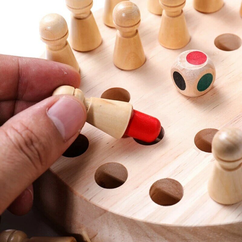 Juguetes educativos para niños, ajedrez de Memoria de Color, juegos para padres e hijos, tablero de reconocimiento de Color para entrenamiento de memoria