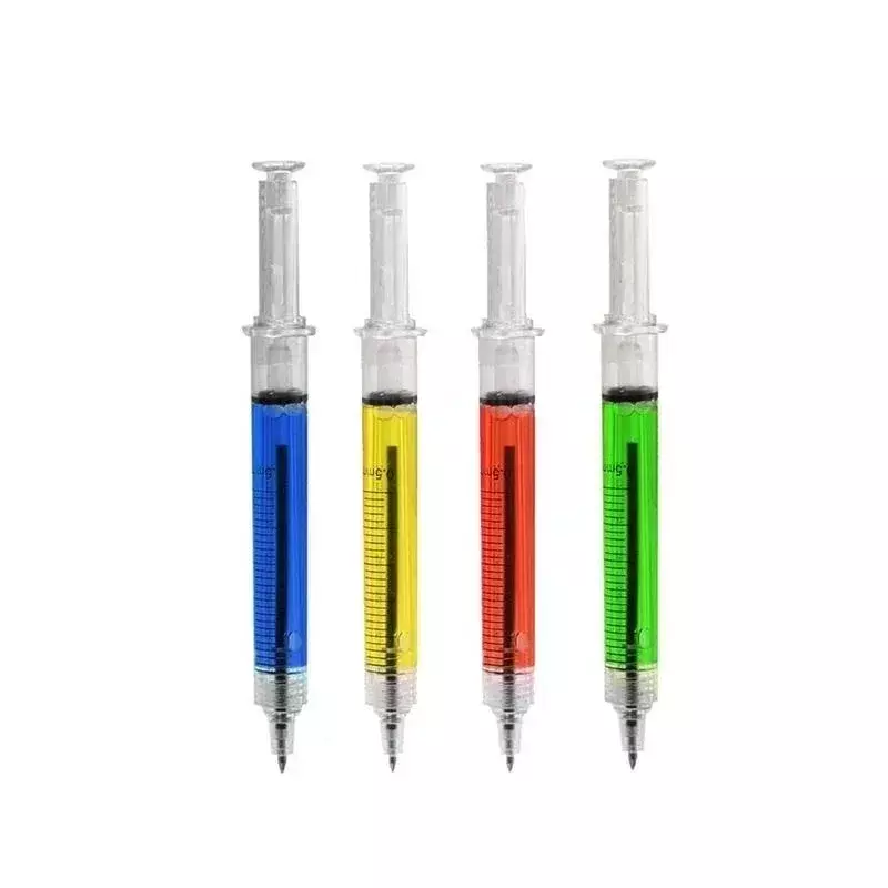 Injection Shape Ballpen Doctor Nurse Needle Ball Point Pen Office School Stationery Syringe Needle Ballpoint Pens Write Tool