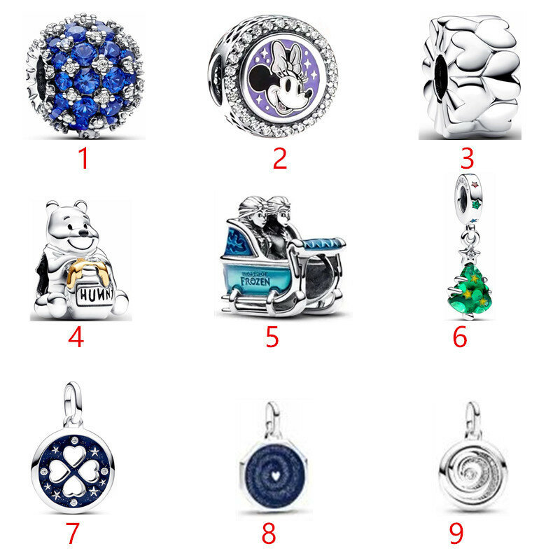 925 Sterling Silber neue Teddybär Perlen Anhänger geeignet für Armbänder, Armbänder, Schmuck Geschenke
