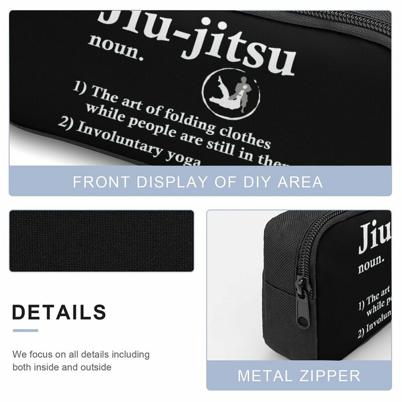 Funny Jiu Jitsu Definition For Martial Arts Lovers 3 in 1 Set 17 Inch Backpack Lunch Bag Pen Bag  Lasting Pencil Case Cozy Sport