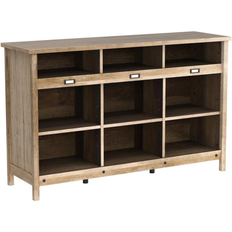Adept Storage Credenza/Pantry Cabinet, L: 58.19" x W: 17.17" x H: 36.26", Craftsman Oak finish