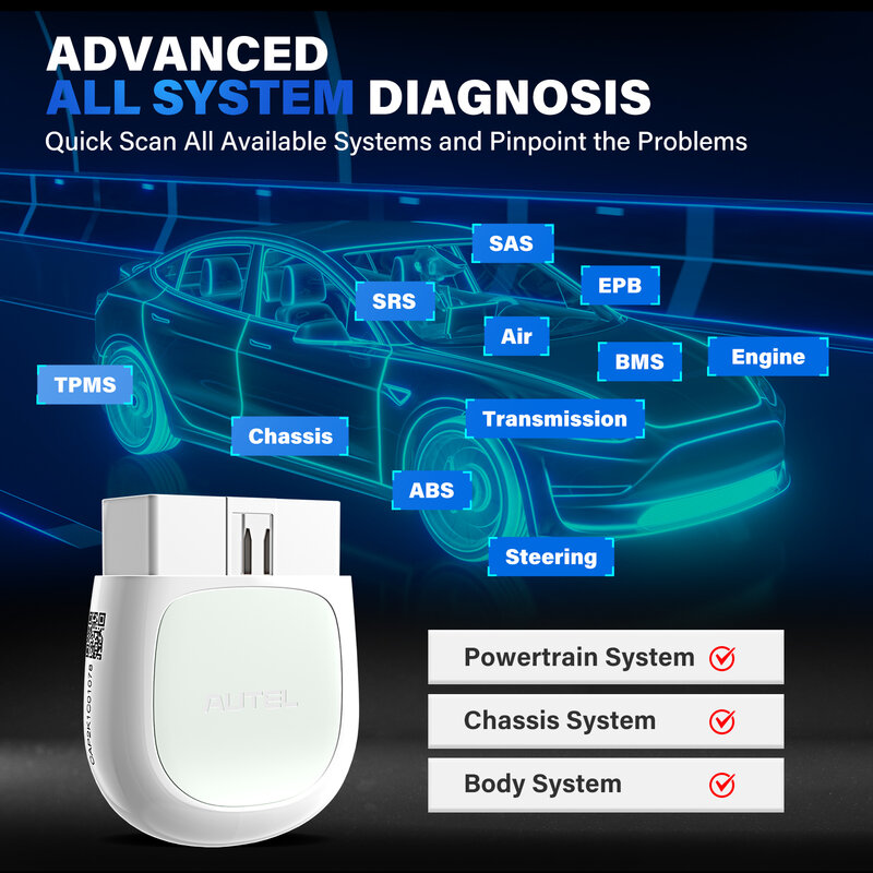 Autel-AP200 Scanner Bluetooth OBD2, Automotivo, OBD 2, TPMS Code Reader, Ferramenta De Diagnóstico De Carro, Sistemas Completos, Ferramentas De Digitalização, Original, 2023