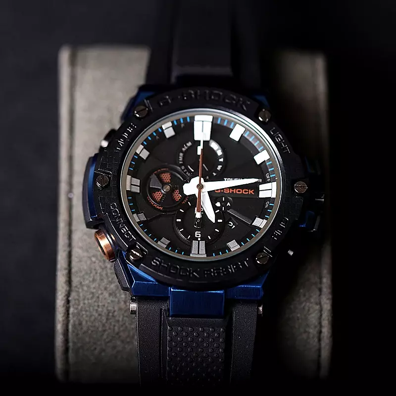 Nowy G-SHOCK GST-B100 serii męski zegarek sportowy wodoodporny budzik ze stoperem oświetlenie LED wielofunkcyjny automatyczny zegarek z kalendarzem.