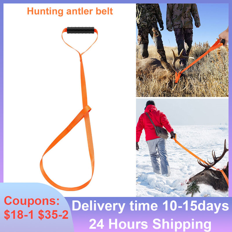 Deer Drag Harness cintura di cervo da caccia durevole con manico estrattore portatile che trascina la corda multiuso per la fattoria all'aperto