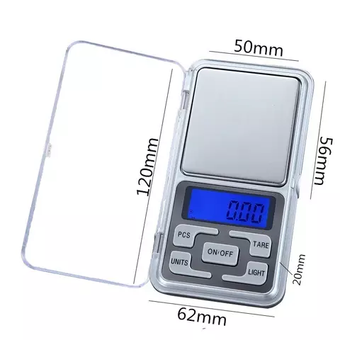 ميزان تبغ إلكتروني مصغر ، وزن من g ، مقياس جيب دقيق ، الحد الأقصى ، مقياس رقمي لوزن المطبخ ، عشب ، توابل