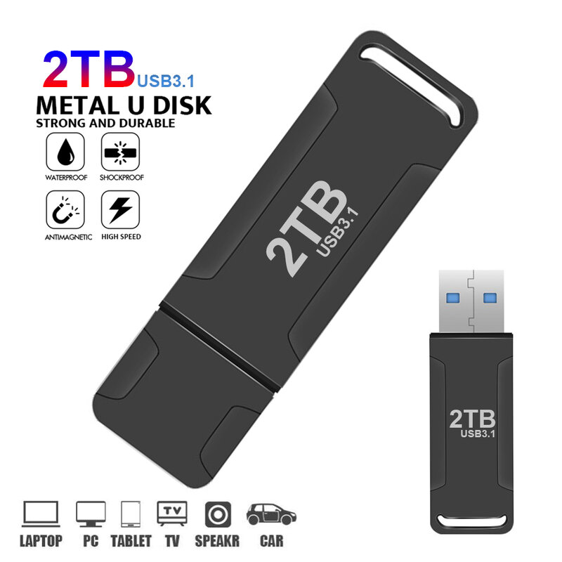 ไดรฟ์ปากกา3.1 USB ความเร็วสูง2TB 100% pendrive ความจุจริง1TB memorias USB แฟลชไดร์ฟ512G CLE USB Stick gratis ongkir ของขวัญ