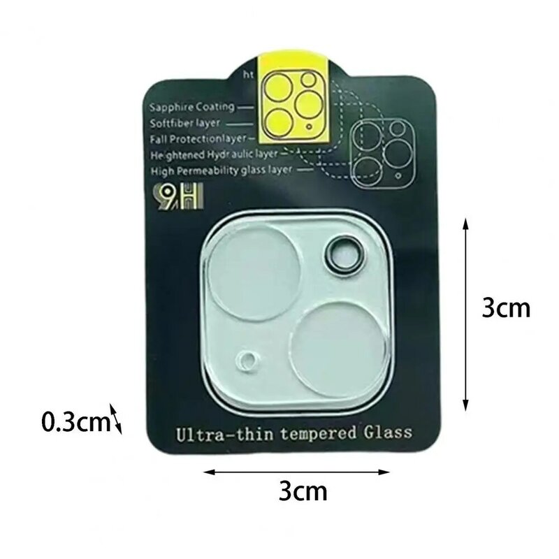Protezione dell'obiettivo vetro dell'obiettivo della fotocamera posteriore del telefono protettivo leggero per iPhone 14 13 12 Pro Max Mini